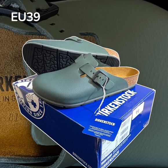 •NWT• Birkenstock Boston PRO in Thyme • EU39 Regular fit - Picture 1 of 8